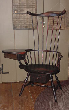 Windsor chair similar to the one used by Josiah Flagg