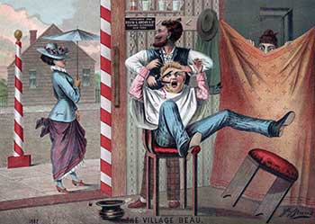 Barber Shop Humour Illustration